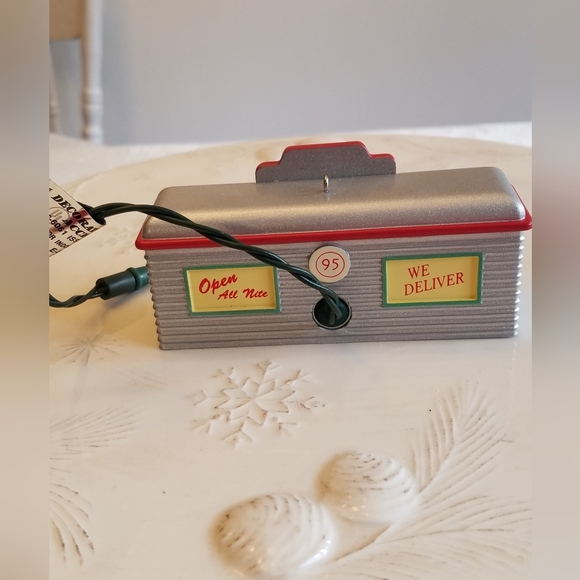 Santa's Diner 1995 Hanging Lighted Ornament Christmas Holiday - Picture 5 of 10